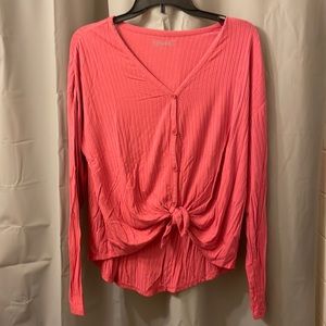 FrontTie LongSleeve Shirt